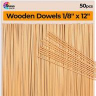 Wooden Dowel Rods Assorted 1/8 Inch x 6, 200 Wood Dowels, Wooden