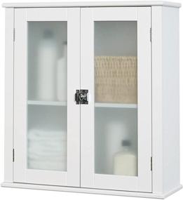 img 1 attached to ZENNA HOME Spacesavers, White: Maximize Your Bathroom Storage Efficiency