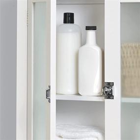 img 2 attached to ZENNA HOME Spacesavers, White: Maximize Your Bathroom Storage Efficiency