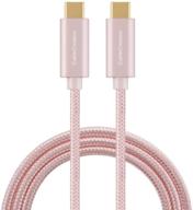 cablecreation usb c cable 10ft 60w usb c to usb c fast charging cable usb type-c to c cable braided 3a 60w 480mbps data for macbook pro air ipad air pro s21/s20+/s20 pixel 4/5 etc computer accessories & peripherals in cables & interconnects logo