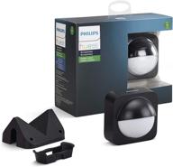 🌙 renewed philips hue dusk-to-dawn outdoor motion sensor - wireless & easy to install (hue hub compatible, for use with philips hue smart lights) logo