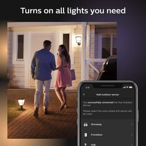 img 3 attached to 🌙 Renewed Philips Hue Dusk-to-Dawn Outdoor Motion Sensor - Wireless & Easy to Install (Hue Hub Compatible, for use with Philips Hue Smart Lights)