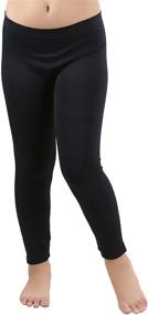 img 3 attached to Girls' Nylon Spandex Length Leggings - ToBeInStyle Clothing and Leggings