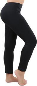 img 2 attached to Girls' Nylon Spandex Length Leggings - ToBeInStyle Clothing and Leggings