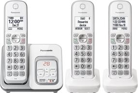 img 3 attached to 📞 Renewed Panasonic KX-TGD533W Cordless Phone with Answering Machine - 3 Handsets