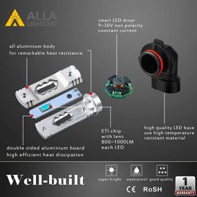 img 1 attached to Alla Lighting 9006 Illumination Replacement Lights & Lighting Accessories