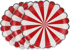 img 3 attached to Striped Round Paper Plates Biodegradable Food Service Equipment & Supplies