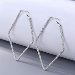 img 1 attached to Stylish and Hypoallergenic 60MM Big Sterling Silver Hoop Earrings – Perfect Gifts for Women and Girls on Easter, Mother's Day, or Birthdays