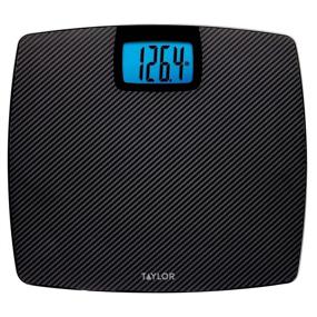 img 3 attached to 🔢 Taylor Precision Products 500 lb. Digital Extra Thin Bathroom Scale: High Precision Weight Tracking with sleek Black Carbon Tempered Glass design