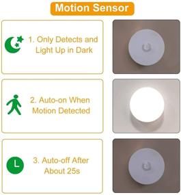 img 1 attached to Convenient Wireless Motion Sensor Closet Lights - USB Rechargeable Step Lights for Enhanced Night Safety - 2 Colors in 1 - Stick Anywhere - Perfect for Stairs, Wardrobe, Bathroom, Kitchen, Bedroom, Cabinet - 6 Pack