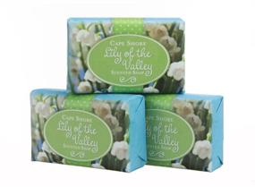 img 1 attached to 🌸 Lily of the Valley Scented Bar Hand Soap - Pack of 3 Bars by Cape Shore: Soothing and Refreshing Fragrance