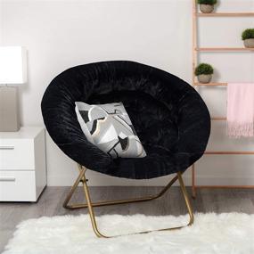 img 1 attached to 🪑 Milliard X-Large Saucer Chair: Ultimate Comfort and Style for Bedrooms and Kids' Spaces