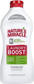 img 4 attached to Nature's Miracle Laundry Boost: 32oz Stain and Odor Removing Additive for Laundry