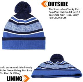 img 3 attached to 🧣 Winter Pompom Beanie Scarf Gloves: Must-Have Boys' Accessories for Cold Weather