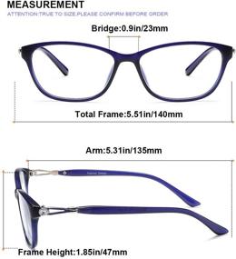 img 3 attached to Highly Effective Blue Light Blocking Reading Glasses - 2 Pack +2.25 Eyeglasses for Women - Computer Glasses to Prevent Eyestrain and Glare