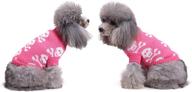 🐶 soft and comfortable pink s-lifeeling skull dog sweater - holiday, halloween & christmas pet clothes логотип