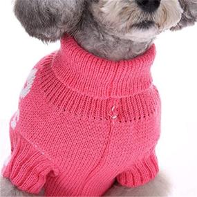 img 1 attached to 🐶 Soft and Comfortable Pink S-Lifeeling Skull Dog Sweater - Holiday, Halloween & Christmas Pet Clothes