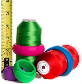 img 3 attached to Quilting/Embroidery/Sewing Machine Thread Saver Set - 24 Cone Thread Spools for Large 3000 & 5000 Threads - Prevent Unwinding, Eliminate Loose Ends