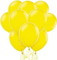 yellow latex balloons, 12-inch, 100-pack (100) logo