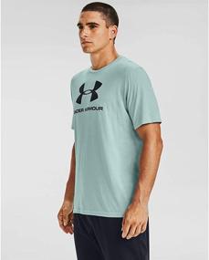 img 2 attached to Premium Performance: Under Armour Men's Sportstyle Logo Short Sleeve T-Shirt