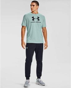 img 3 attached to Premium Performance: Under Armour Men's Sportstyle Logo Short Sleeve T-Shirt