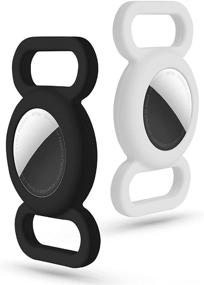 img 4 attached to 📱 Silicone Protective Case for Apple Airtag 2021 (2 Pack) - Anti-Lost Air Tag Holder Cover Compatible with Cat and Dog Collars