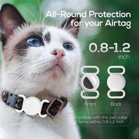 img 3 attached to 📱 Silicone Protective Case for Apple Airtag 2021 (2 Pack) - Anti-Lost Air Tag Holder Cover Compatible with Cat and Dog Collars