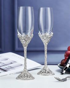 img 4 attached to 🥂 Anniversary Birthday Banquets Champagne Flutes