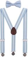 wdsky мужские подтяжки и галстук-бабочка с сердечными клипсами - идеально для свадеб логотип