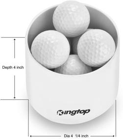 img 3 attached to 🏌️ KINGTOP Golf Hole Cup for Practice Putting Green - Compliant with PGA, LPGA, USGA Regulations - ABS Ivory White - 4-Inch, Optional 6-Inch Depth