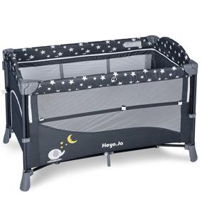 img 4 attached to Heyo Ja Playard Convertible Bassinet Adjustable Kids' Home Store