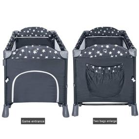 img 2 attached to Heyo Ja Playard Convertible Bassinet Adjustable Kids' Home Store