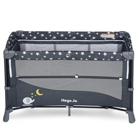 img 3 attached to Heyo Ja Playard Convertible Bassinet Adjustable Kids' Home Store