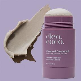 img 3 attached to 🌿 Cleo+Coco Natural Women's Deodorant - Aluminum Free with Organic Coconut Oil, Activated Charcoal, 24-Hour Odor Protection, All-Day Performance - Made in USA, Lavender Vanilla 2.5oz