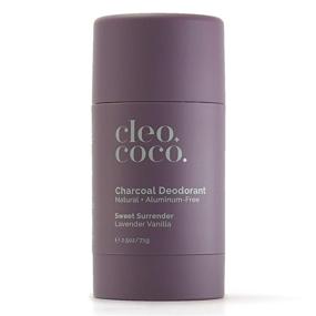 img 4 attached to 🌿 Cleo+Coco Natural Women's Deodorant - Aluminum Free with Organic Coconut Oil, Activated Charcoal, 24-Hour Odor Protection, All-Day Performance - Made in USA, Lavender Vanilla 2.5oz