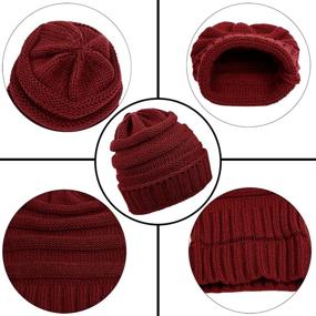 img 3 attached to Aneco Winter Knitted Buffalo Beanie Outdoor Recreation for Outdoor Clothing