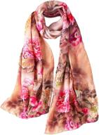 🌸 digital floral print scarf - women's accessories and scarves & wraps from yangtzestore logo