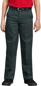 img 3 attached to 👖 Dickies Boys' Flexwaist Flat Front Straight Leg Pant: Durable Comfort for Active Kids