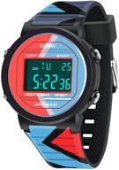 cakcity kids watches: waterproof digital sport watches for boys and girls – alarm, stopwatch, contrast color child wrist watch (ages 5-15) logo