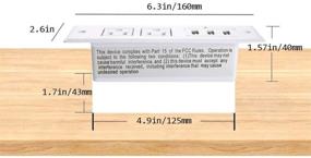 img 1 attached to 💡 Удобная настольная розетка с USB-портами и длинным силовым кабелем - идеально подходит для использования в офисе, на кухне и в отеле (белая, 2A)