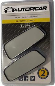 img 1 attached to 🚘 Enhance Safety with Blind Spot Mirrors - Car Door Mirror for Blind Side - Change lanes and merge highways with confidence - top-rated adjustable & stick-on rear view (2 pack, left and right)