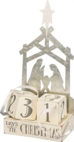 img 3 attached to 🎄 Countdown to Christmas with Primitives by Kathy Nativity Wood Blocks Set - 3 Piece