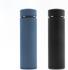 img 4 attached to 🥤 BPA-Free Stainless Steel Tumbler Bottles: Vacuum Insulated Travel Mugs with Lid and Removable Fruit and Tea Filter - 17 oz. Infuser Bottles Set of 2 for Hot or Cold Beverages