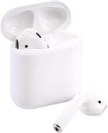🎧 renewed apple airpods wireless bluetooth headset with charging case mmef2am/a logo