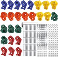 🧗 yaegoo climbing holds - rock climbing holds for kids and adults, mounting hardware included - diy rock climbing wall rocks (25 pcs) логотип