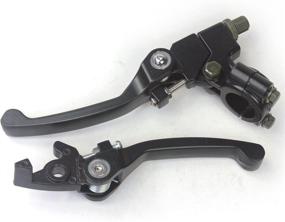 img 2 attached to 🏍️ Folding Clutch Lever with Perch + Brake Lever for 110 125cc Dirt Pit Bike | Handble Bar Compatible with 7/8" Bars | WEIYINGSI