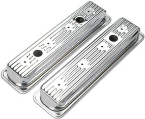 img 1 attached to 🔧 Set of 2 Trans-Dapt 9702 Chrome Valve Covers - Enhance Your Engine with Stylish Chrome Covers