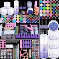 💅 curkey acrylic nail kit - complete set with clear acrylic powder, liquid monomer, rhinestones, 36 glitter colors - ideal for beginner professionals logo