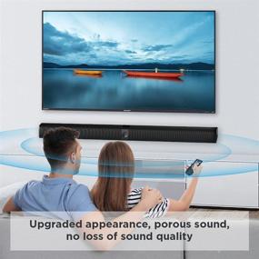 img 1 attached to KY8000 Sound Bars for TV: 31-Inch 2-in-1 Detachable Design, 50W, Bluetooth 5.0, HDMI, Optical, RCA, AUX Connectivity, Remote Control