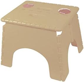 img 1 attached to Compact and Convenient: B&R Plastics 101-6BG Beige EZ Foldz Step Stool